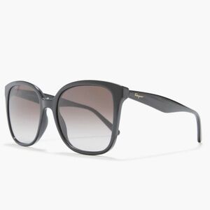 NWT Ferragamo 56mm Black Sunglasses